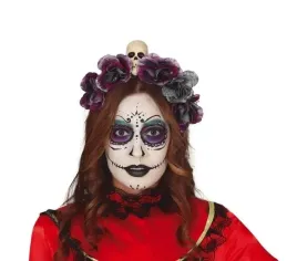 opaska-los-muertos-dzien-zmarlych-z-czaszka-roze