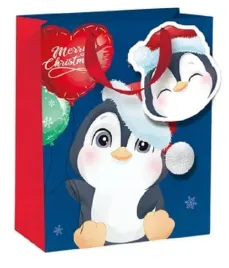torebka-prezentowa-boze-narodzenie-pingwin