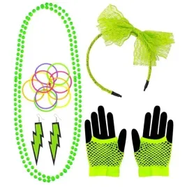 zestaw-neonowy-neon-zielony-zielen-lata-80
