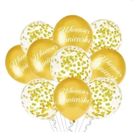 balony-30cm-panienski-zlote-gold-konfetti-10-szt