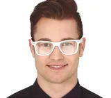 okulary-biale-klasyczne-nerd-kujon-karnawal