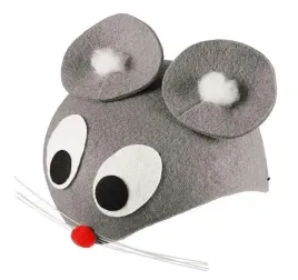 czapka-filcowa-myszka-myszki-szara-z-filcu