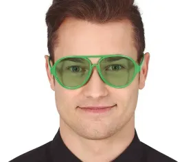 okulary-aviator-zielone-klasyczne-karnawal
