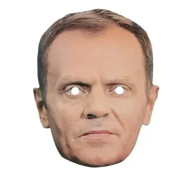 maska-papierowa-donald-tusk-polityk-platforma