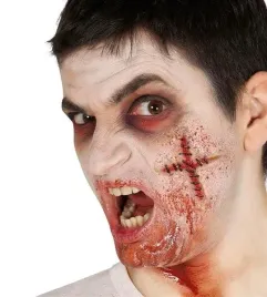 rana-blizna-szyta-krzyz-klej-halloween
