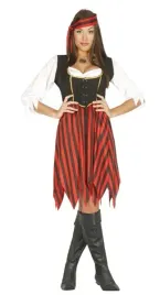 stroj-piratka-piratki-w-paski-czarno-czerwony-m