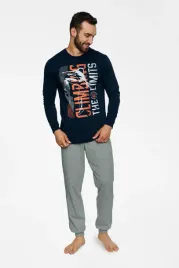 henderson-pizama-block-40023-59x-granatowo-szara-xxl-granatowy