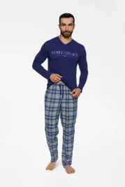 henderson-pizama-town-40074-59x-granatowo-szara-xxl-granatowy