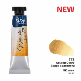 rosa-gallery-farba-akwarelowa-golden-ochre-772-tuba-10ml