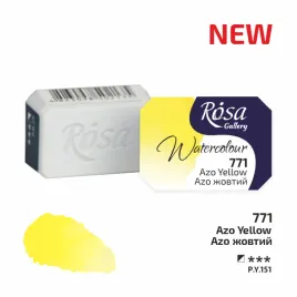 rosa-gallery-farba-akwarelowa-azo-yellow-771-kostka-25-ml