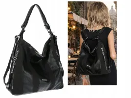 torebka-damska-shopper-plecak-miejska-2w1-worek-torba-na-ramie-sr090-czarna
