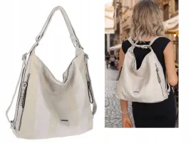 torebka-damska-shopper-plecak-miejska-2w1-worek-torba-na-ramie-sr090-szara