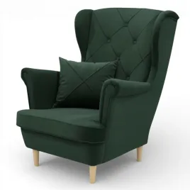 fotel-uszak-caro-z-przeszyciami-do-salonu-poduszka-zielony