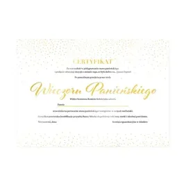 certyfikat-wieczoru-panienskiego-zloty