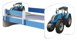 lozko-dzieciece-180x80-materac-niebieskie-acma