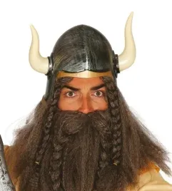 helm-z-rogami-barbarzynca-wikinga-wiking-wojownik