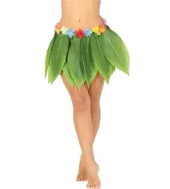 spodnica-hawajska-hawaje-z-lisci-kwiaty-zielona