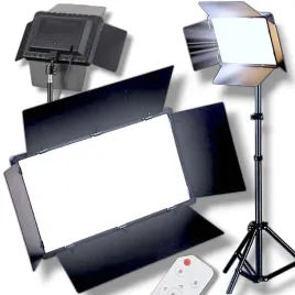 profesjonalna-lampa-studyjna-z-wrotami-do-zdjec-panel-led-solidny-statyw