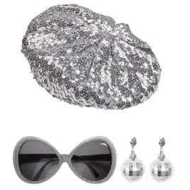 zestaw-disco-3-el-srebrny-beret-okulary-kolczyki