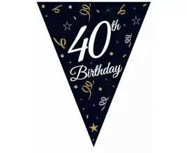 girlanda-papierowa-40th-birthday-urodziny-czarna