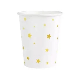 kubki-papierowe-biale-w-zlote-gwiazdki-6szt