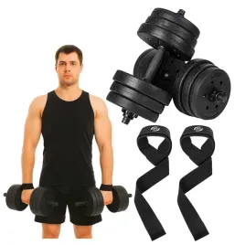 hantle-regulowane-bitumiczne-20kg-zestaw-paski-treningowe-martwy-ciag