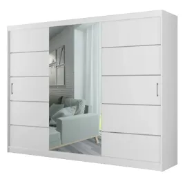 szafa-przesuwna-porto-250-lustro-garderoba-biala