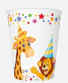 kubeczki-zwierzeta-safari-urodziny-party-250-ml