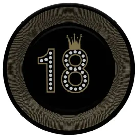 talerzyki-papierowe-18-urodziny-party-zloto-18-cm