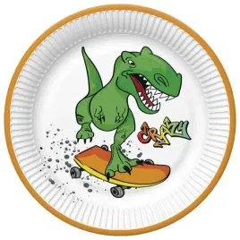 talerzyki-dinozaur-tyranozaur-dino-party-18-cm