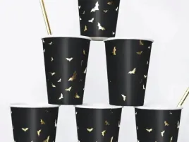 kubeczki-nietoperze-6-szt-halloween-czarne-zlote