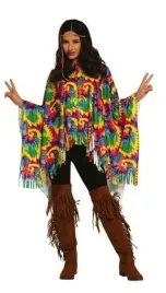 stroj-hipis-poncho-kolorowe-opaska-m