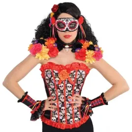 zestaw-los-muertos-naramienniki-wielokolorowy-halloween-kwiaty
