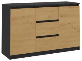 komoda-2d3s-120cm-dab-artisan-blat-antracyt-2-drzwi-3-szuflady-do-salonu