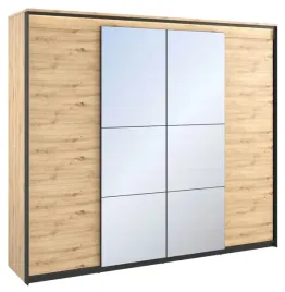 szafa-uchylna-czterodrzwiowa-z-lustrem-250-cm