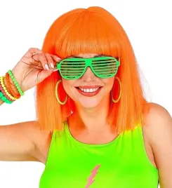okulary-zaluzje-zielone-neonowy-zielony-disco