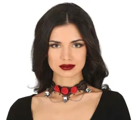 naszyjnik-choker-z-czaszkami-i-rozami-halloween