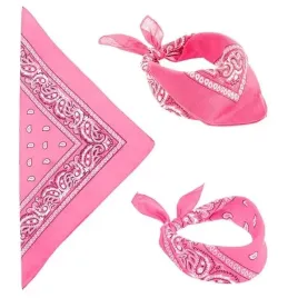 bandana-rozowa-chusta-chustka-bawelniana