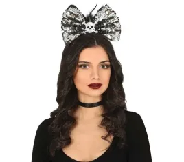 opaska-kokarda-z-cekinami-czaszka-halloween