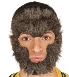 maska-na-twarz-futrzana-malpa-malpy-goryla-goryl-wilkolak-futerko-halloween