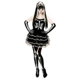 stroj-pani-szkielet-z-rekawiczkami-halloween-xs