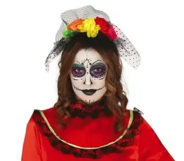 opaska-na-glowe-multikolor-los-muertos-z-welonem