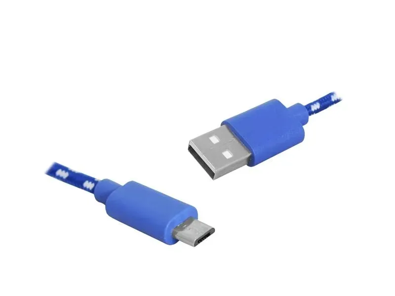 kabel-usb-microusb-1m-niebieski-stan-nowy