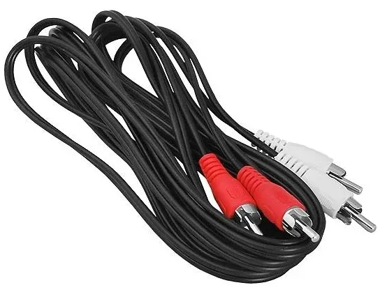 kabel-2x-wtyk-2x-gniazdo-rca-3m-stan-nowy