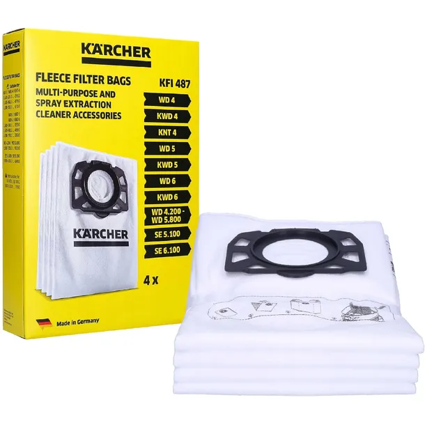 Worki Do Odkurzacza Karcher WD 4 Oryginalne 4szt