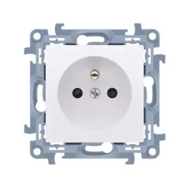 kontakt-simon-10-gniazdo-pojedyncze-z-uziemieniem-biale-cgz1c-01-11