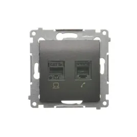 simon-54-gniazdo-komputerowe-rj45-kat-5e-telefoniczne-rj12-antracyt