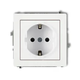 karlik-deco-mechanizm-gniazda-schuko-2p-z-bialy