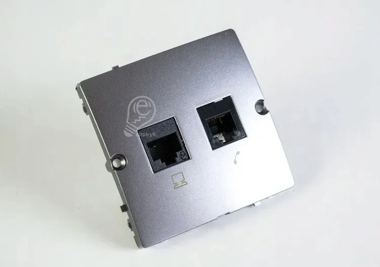 simon-basic-gniazdo-komputerowe-rj45-kat-5e-telefoniczne-rj12-inox
