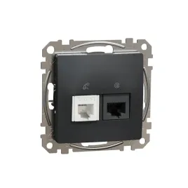 schneider-sedna-design-gniazdo-teleinf-rj11-rj45-kat-6-utp-antracyt